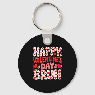 Women's Happy Valentine's Day Hearts Matching Kids Keychain