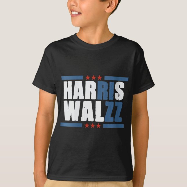 Womens Harris Wz Rizz Funny Voting Kamala Presiden T-Shirt (Front)