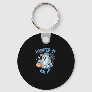 Womens Haunted 6 7 Six Seven 67 Meme Halloween Cos Keychain