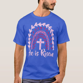 Womens He is Risen Bible Jesus Resurrection Easter T-Shirt
