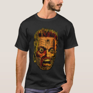 Womens HEAD SHOT HORROR Vintage Zombies Undead Ill T-Shirt