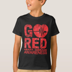 Womens Heart Disease Awareness Month Go Red For Wo T-Shirt