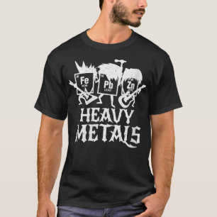 Womens Heavy Metals Funny Periodic Table Chemistry T-Shirt