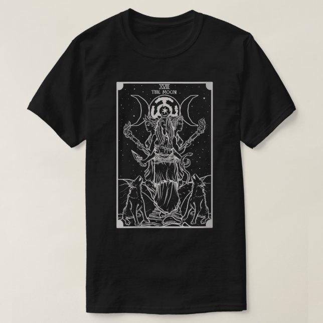 Womens Hecate Triple Moon Goddess Witch Hekate Whe T-Shirt (Design Front)