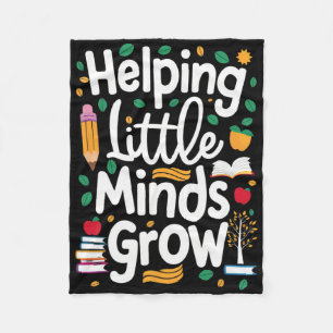 Women's Helping Little Minds Grow Back To School A Fleece Blanket