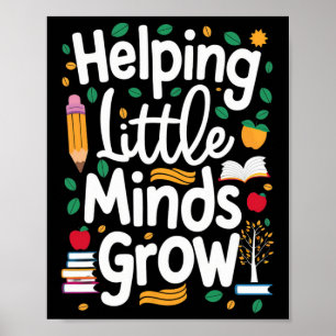 Women's Helping Little Minds Grow Back To School A Poster
