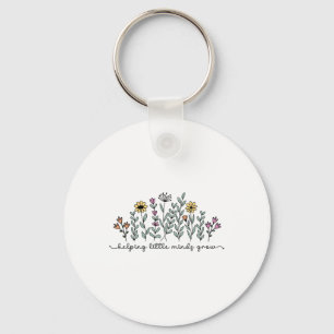 Women's Helping Little Minds Grow Back To School W Keychain