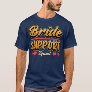 Womens Hen Night Hen Party Bride support Squad  T-Shirt
