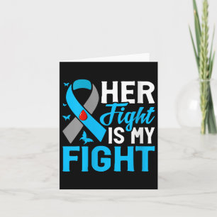 Womens Her Fight Is My Fight V-neck Card