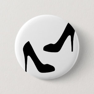 Womens High Heel Shoes in Silhouette 2 Inch Round Button