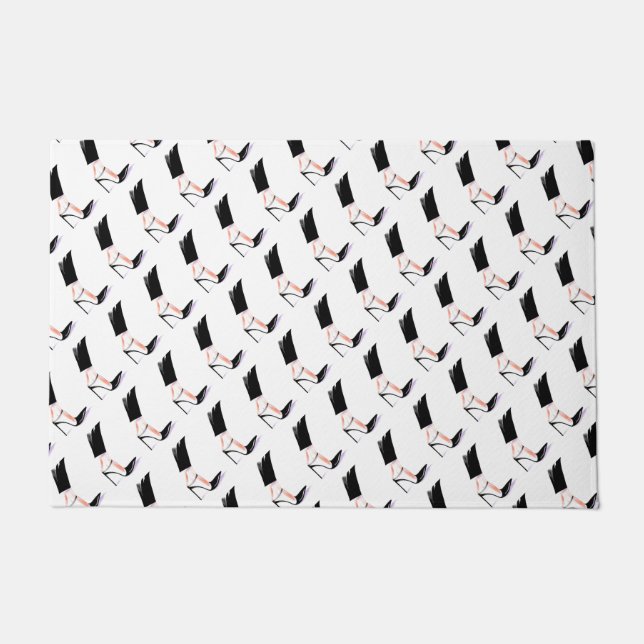 Women's high-heeled shoes doormat (Front)