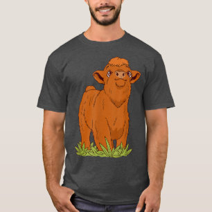 Womens Highland Cow Farmers Longhorn Cattle T-Shirt