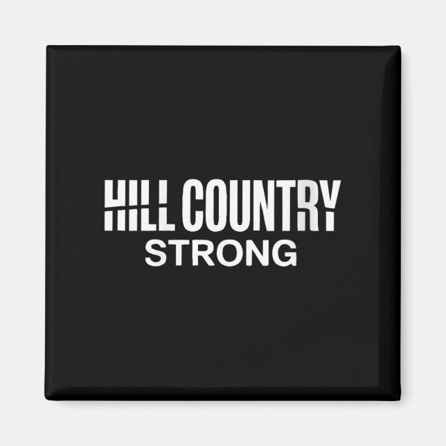 Womens Hill Country Strong Texas Pride Quote V-nec Magnet (Front)
