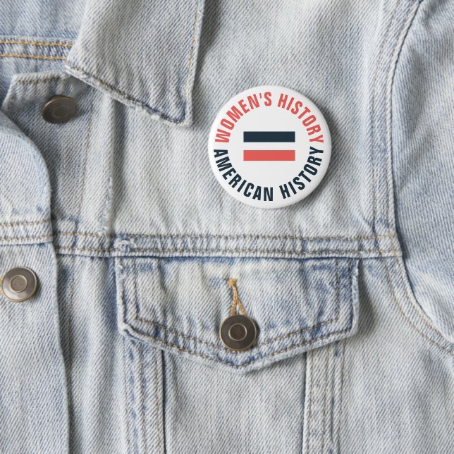 Women's History Equals American History 2 Inch Round Button (In Situ)