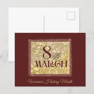 Women's History Month 2025 March 8 Postcard