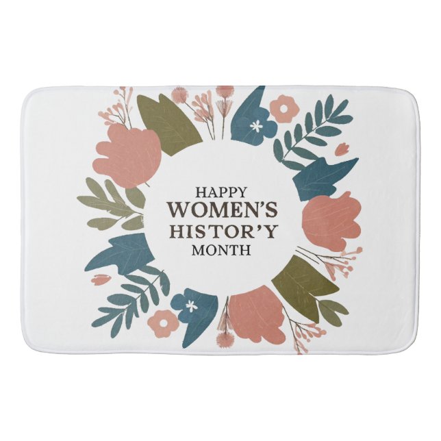 Women's History Month Bath Mat (Front)