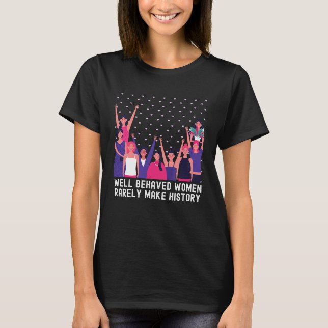Women's History Month Group  Quotes Family T-Shirt (Front)