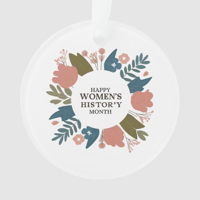 Women's History Month Ornament (Front)