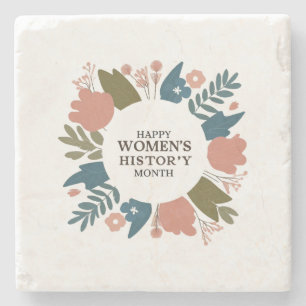 Women's History Month Stone Coaster