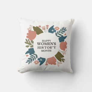 Women's History Month Throw Pillow