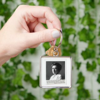Women's History: Rosa Luxemburg Quote on Freedom Keychain