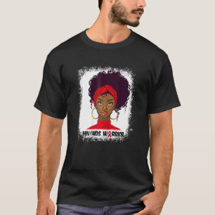Womens Hiv Aids Warrior Fighter Support Hiv Aids A T-Shirt