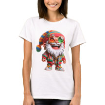 Women's Ho-Ho-Ho Hippie Santa Holiday T-shirt