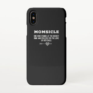 Womens Hockey Mom Momsicle Definition T-Shirt iPhone X Case