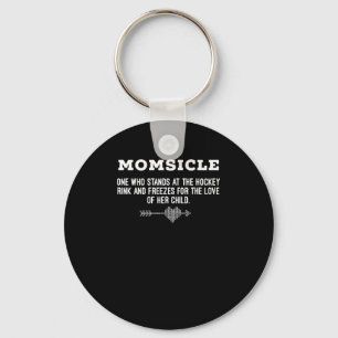 Womens Hockey Mom Momsicle Definition T-Shirt Keychain