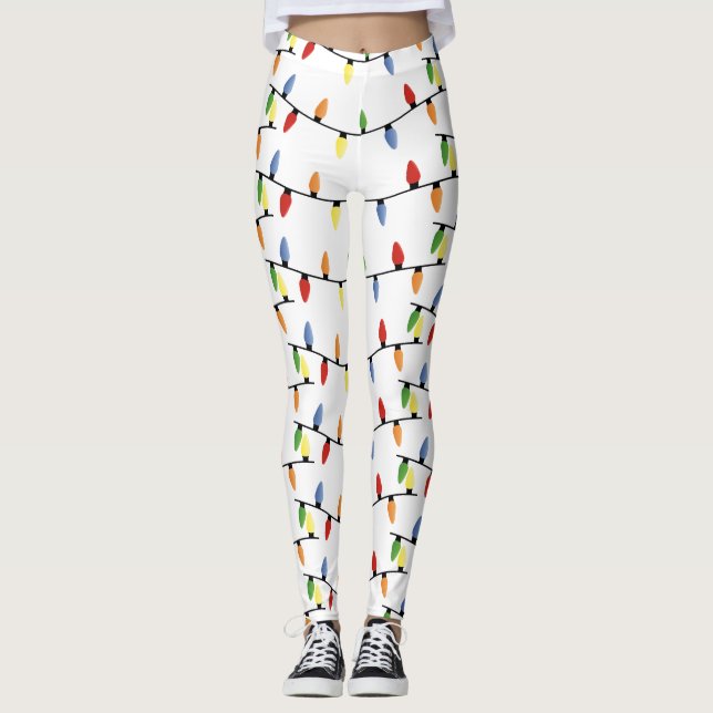 Women's Holiday Lights Leggings (Front)
