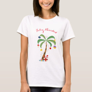 Women's Holiday Shirt-Feliz Navidad T-Shirt