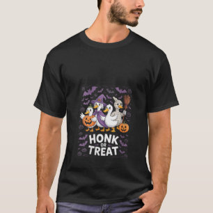 Womens Honk Or Treat Goose Halloween Costume funny T-Shirt