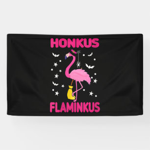 Womens Honkus Flaminkus Funny Gift for Halloween Banner