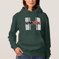 Women's Hooded Sweat Foret Green DESIGN HUMOUR