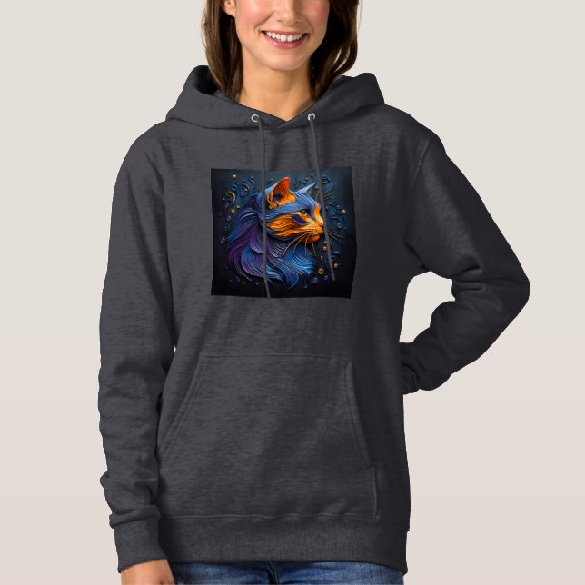 Women's Hooded Sweatshirt Artwork 11 (Front)