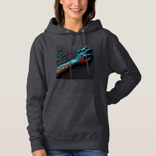 Women's Hooded Sweatshirt Artwork 19 (Front)