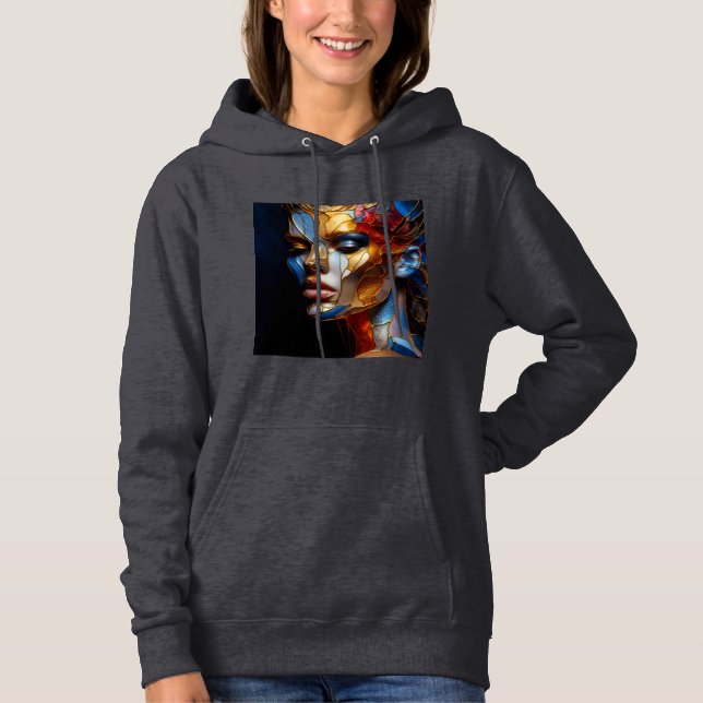 Women's Hooded Sweatshirt Artwork 26 (Front)