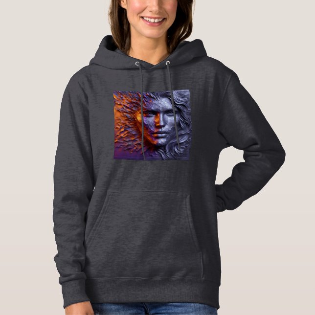 Women's Hooded Sweatshirt Artwork 3 (Front)