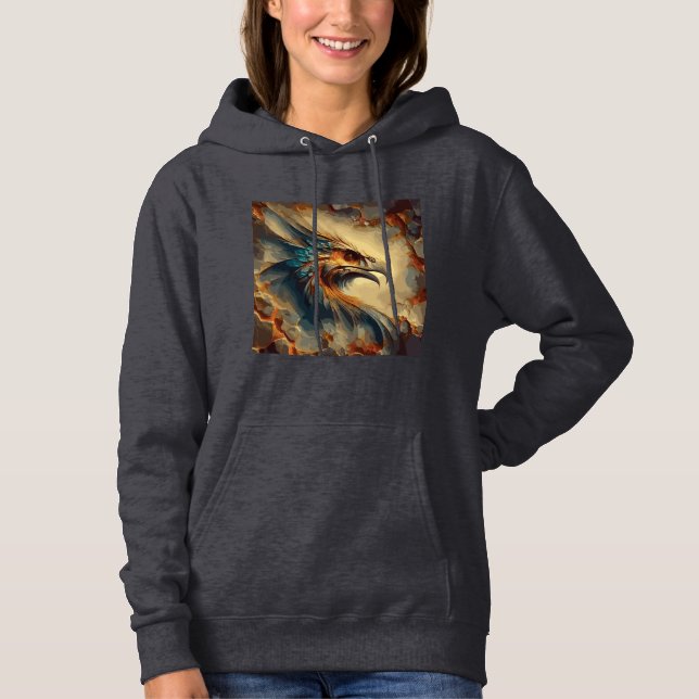 Women's Hooded Sweatshirt Artwork 34 (Front)