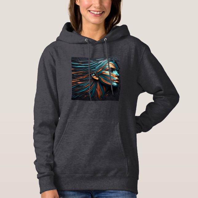 Women's Hooded Sweatshirt Artwork 37 (Front)