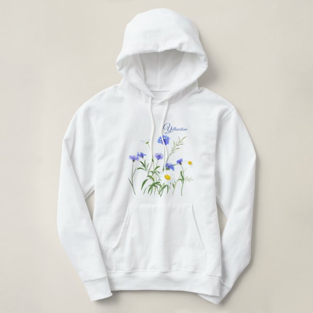 Women's Hoodie-Yellowstone Wildflowers Hoodie (Design Front)