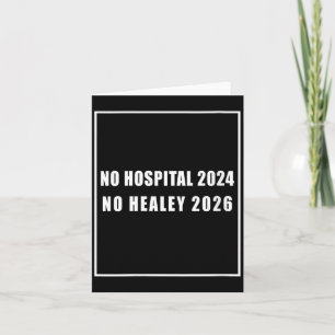 Womens Hospital Funny Sarcastic Humour Quote V-Nec Card