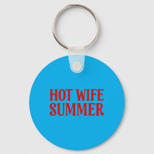 Womens Hot-Wife Summer Aesthetic Bride Era Keychain
