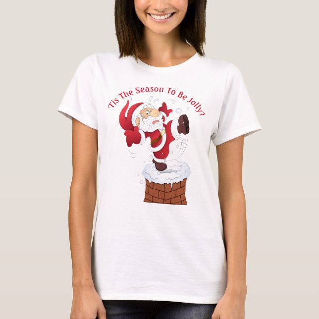 Women's Humourous Christmas T-Shirt (Front)