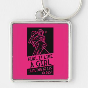 Women's Hurling Sport Keychain