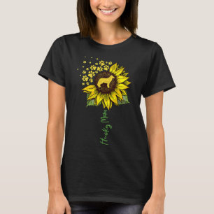 Womens Husky Mom Sunflower Siberian Husky Dog Mo T-Shirt