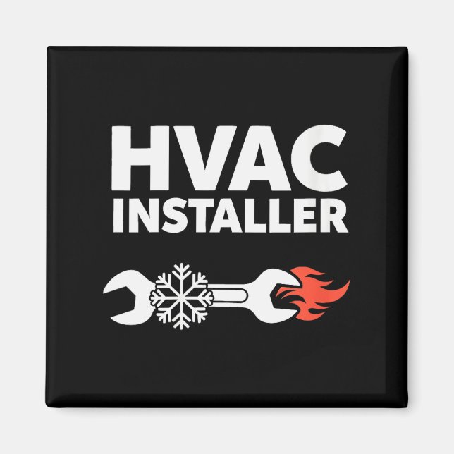 Womens Hvac Installer Funny Hvac Tech Technician F Magnet (Front)