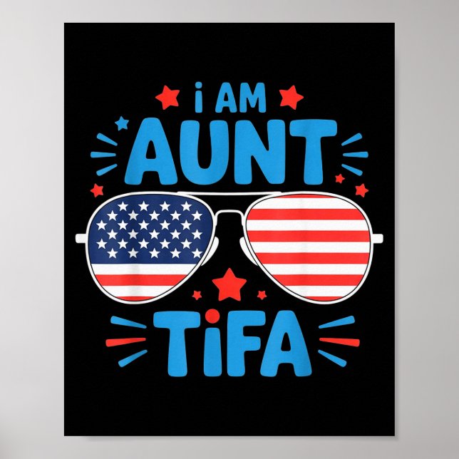 Womens I Am Aunt Tifa Tee  Poster (Front)