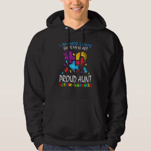 Womens I Am Her Voice My Heart Proud Aunt Autism A Hoodie