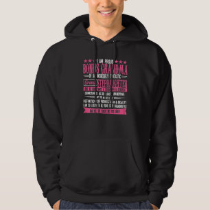 Womens I Am Proud Bonus Grandma Of An Incredibly B Hoodie